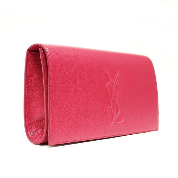 ysl pink clutch bag