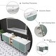 preview thumbnail 90 of 98, Bathroom Vanity With Sink In 32/36/40/84/76/92 Inch, Floating Bathroom Vanity With Soft Close Door