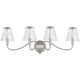 preview thumbnail 2 of 5, McKinney 4-Light Brushed Nickel Bath Light