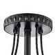 preview thumbnail 14 of 14, Jessica Crystal Basket 3-light Semi-Flush Mount Chandelier