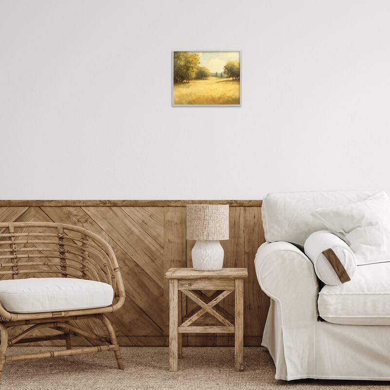 Stupell Calming Countryside Nature Framed Giclee Art Design By Petal Prints Design