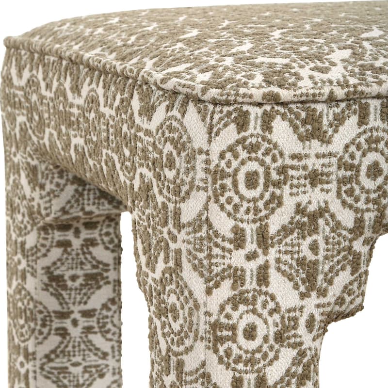Uttermost Satoria Upholstered Small Bench - 18" W x 18" H x 18" D