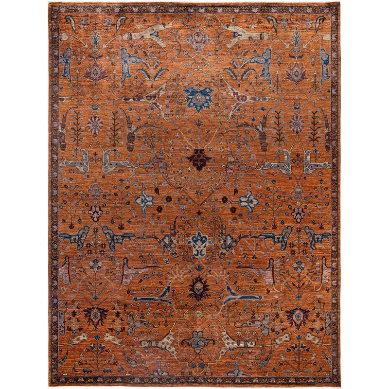 Serapi One-of-a-Kind Hand-Knotted Area Rug - Brown - 8' 11" x 12' 0"