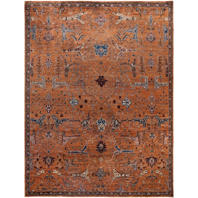 Serapi One-of-a-Kind Hand-Knotted Area Rug - Brown - 8' 11" x 12' 0"