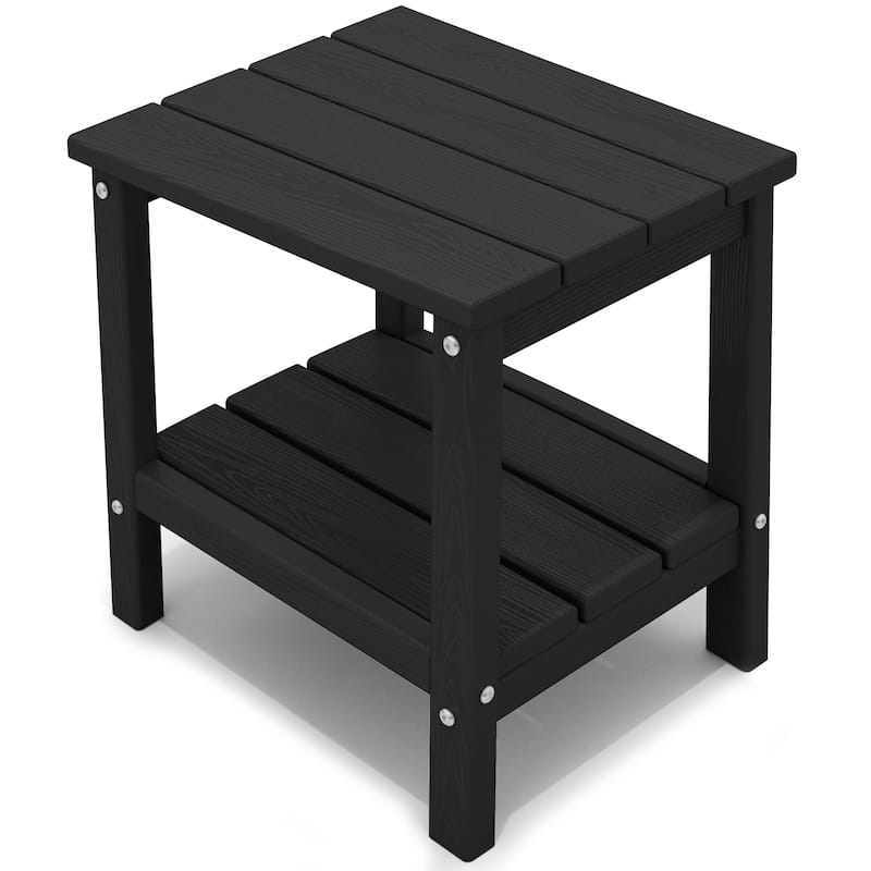 Square Plastic Outdoor Side Table Adirondack Chair End Table