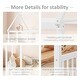 preview thumbnail 18 of 37, Full Size Floor Wooden House Bed with House Roof Frame and Safety Guardrails For Home