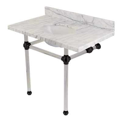 Kingston Brass Templeton 36" Wide Console Sink Set