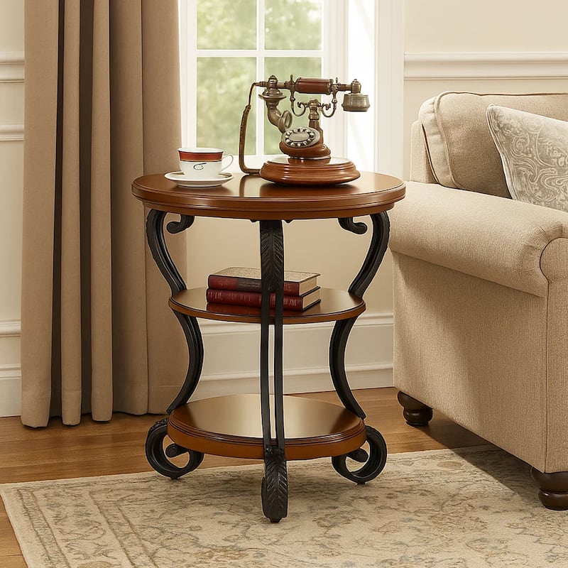 May Transitional Style Side Table