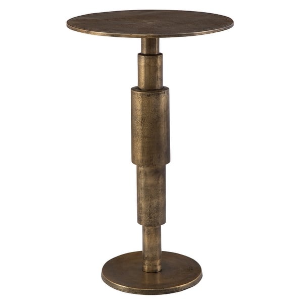 slide 2 of 4, Uttermost Descend Gold Accent Table - 14"W x 22.5"H x 14"D
