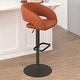 preview thumbnail 86 of 178, Vinyl Adjustable Height Barstool with Rounded Mid-Back