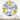 Designart 'Lemon Ornament On Blue Geometrical Pattern I' Tropical wall clock