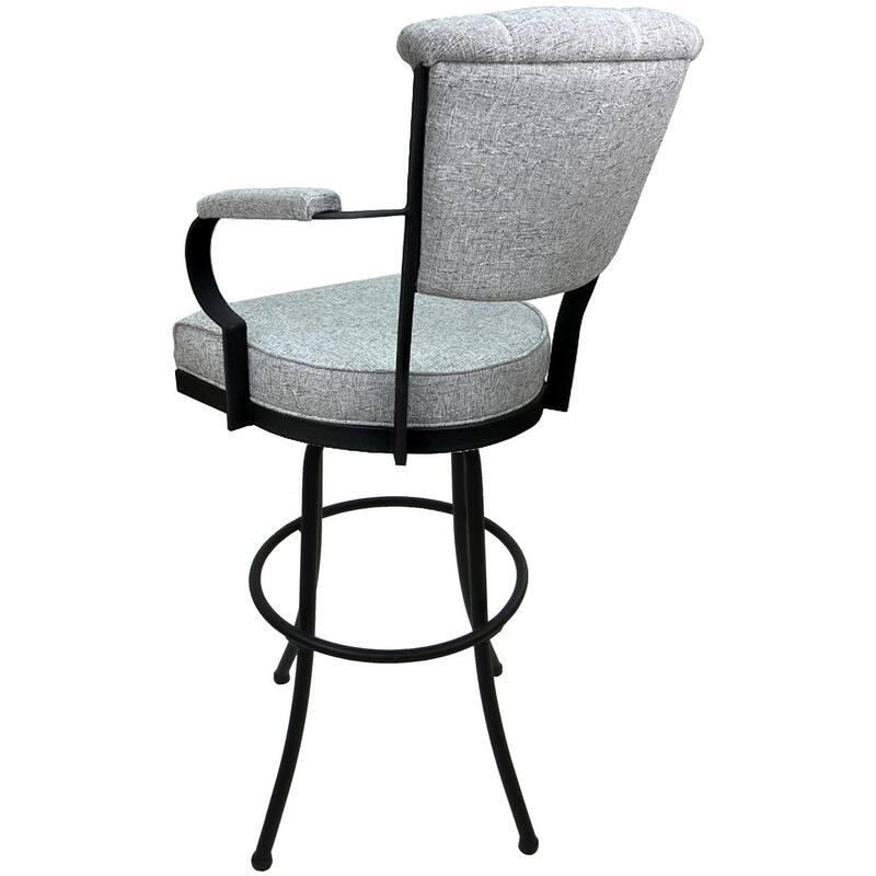 Miami Extra Tall 34" Spectator Metal Bar Stool on Noam Base - 34" Seat Height