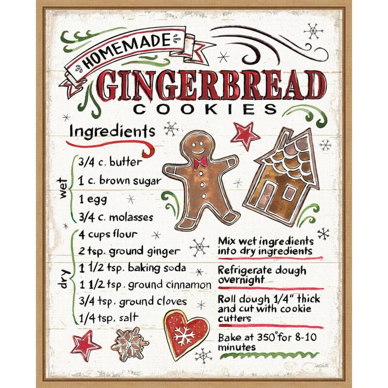 Christmas Treats VI by Anne Tavoletti Framed Canvas Wall Art