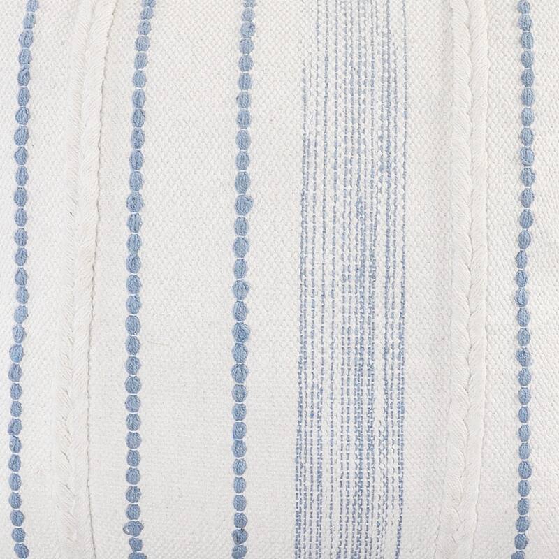 Sevita Textured and Striped Throw Pillow