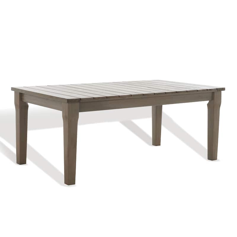 SAFAVIEH Couture Kathern Wood Patio Coffee Table. - 47.4" x 26.4" x 18.5" - 47"W x 26"D x 19"H