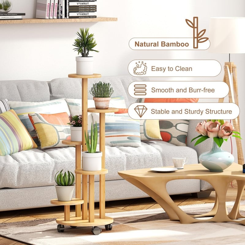 Plant Stand For Outdoor Indoor Tall - 13 x 13 x 35 inches
