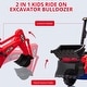 preview thumbnail 15 of 16, 4 in 1 Ride on Excavator