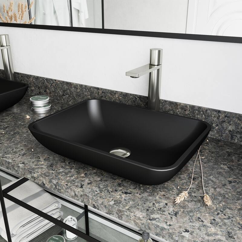 VIGO Gotham 12" H Single Handle Single Hole Bathroom Vessel Faucet