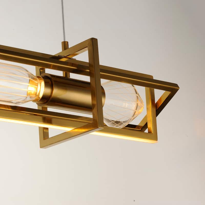 Studio M SM24849 Zeppelin 6" Wide LED Linear Chandelier by Nina Magon