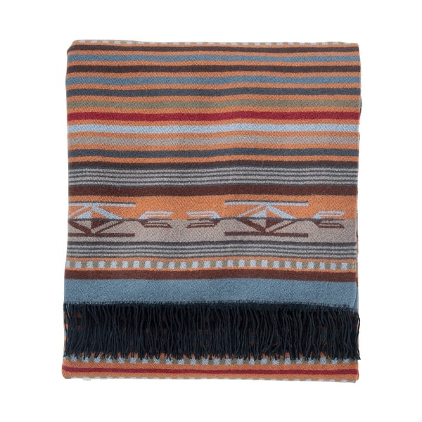 Pendleton Chimayo Garnet Fringed Throw On Sale Bed Bath