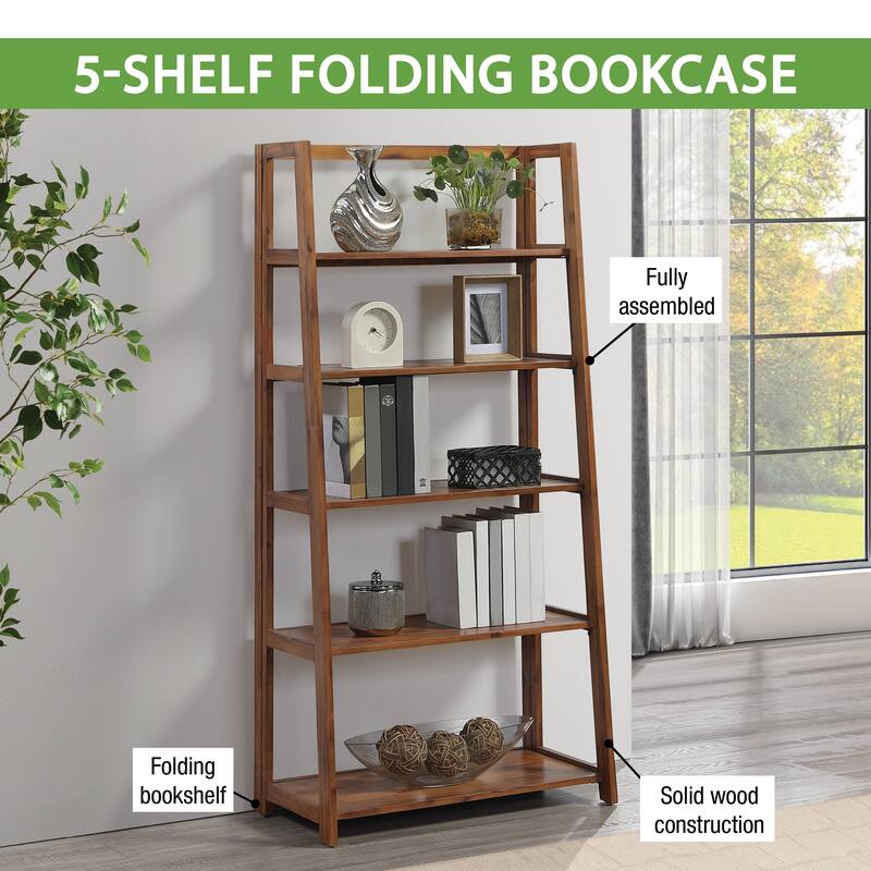 Bayfront 5-Self Folding Bookcase
