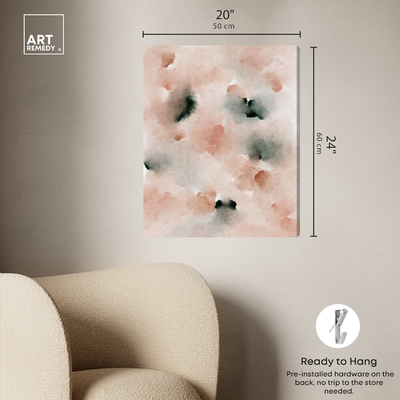 Art Remedy Smore'S Marshmallows Gallery Wrapped Watercolor Boho Abstracts