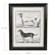 Vintage Reproduction Dog Print with Wood Frame - Multi-Color - On Sale ...