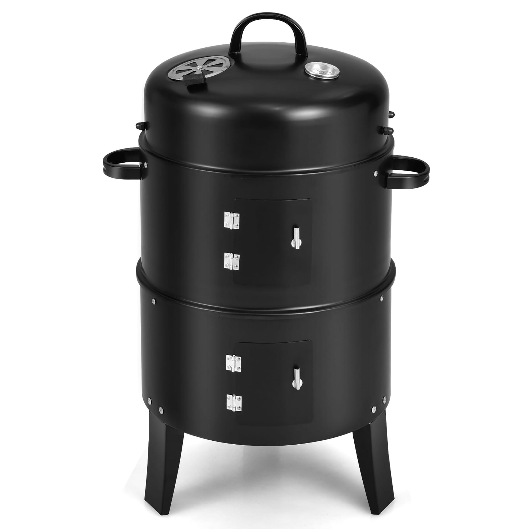Giotto Dibondon ordbog Præferencebehandling Costway3-in-1 Vertical Charcoal Smoker Portable BBQ Smoker Grill with - On  Sale - - 30647659