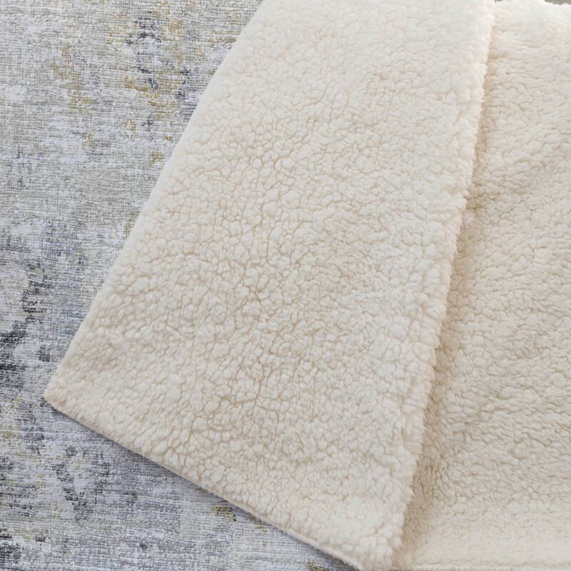 Premium Machine Washable ASB70 Abstract Modern Sherpa Throw Blanket