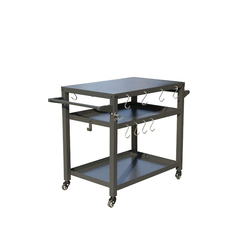 Grill Cart Outdoor with Wheels