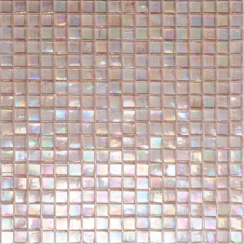 Apollo tile 12" x 12" Skosh Glossy Light Fawn Beige Glass Tile (18.69 sq ft/case) - 20 Pack