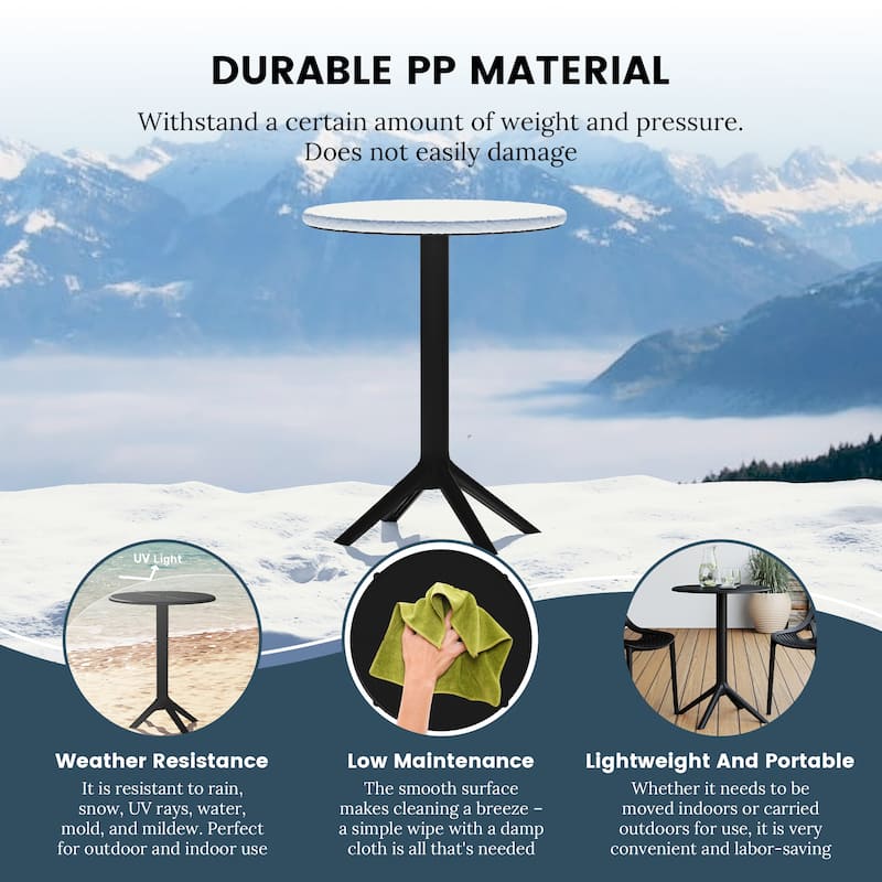 Frond and Form 2-Person Outdoor Round Dining Set