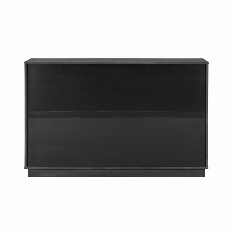 55.1" Large Storage Cabinet with 2 Doors and 7 Drawers for Living and Dining Room Organization