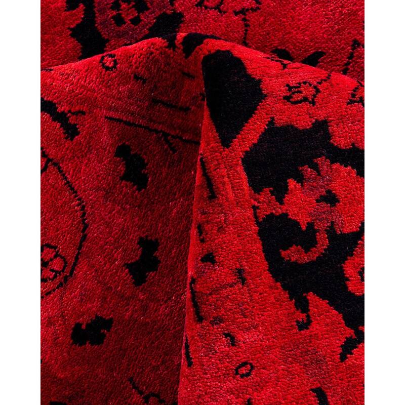 Overdyed, One-of-a-Kind Hand-Knotted Area Rug - Pink - 6' 1" x 9' 2"