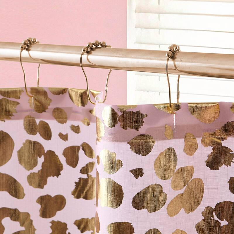 Juicy Couture 13-Piece Shower Curtain and Hooks Set