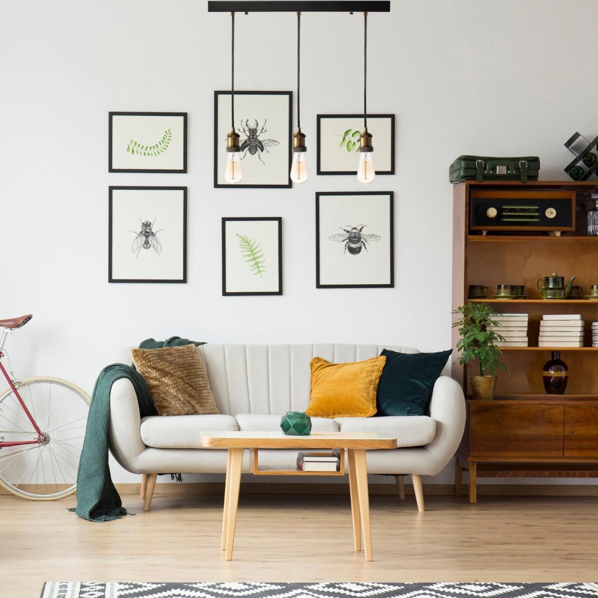 Triple Vintage Pendant Lamp- Black - 3 light - Bed Bath Triple Vintage Pendant Lamp- Black - 3 light - Bed Bath