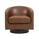 preview thumbnail 45 of 143, Modern 360°Swivel Accent Chairs Barrel Armchairs
