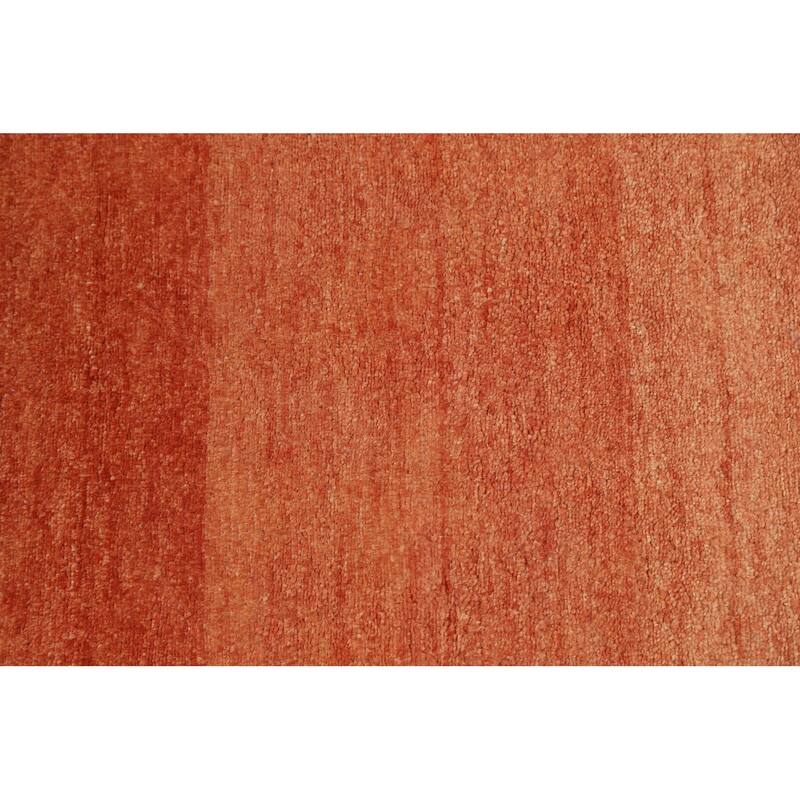 Modern Striped Oriental Gabbeh Kashkoli Runner Rug Wool Handmade - 3'2" x 15'7"