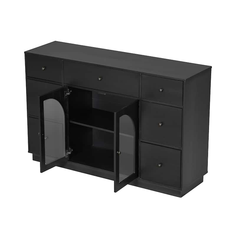 Rossetta Modern Accents Stylish Cabinet with Storage and Metal Hardware
