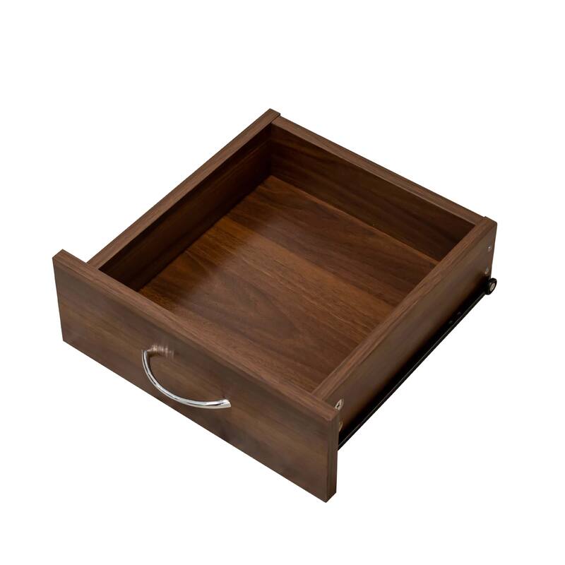 Anmytek 70.87" Tall Wardrobe and Kitchen Cabinet, with 6-Doors, 1-Open Shelves and 1-Drawer for bedroom,Walnut