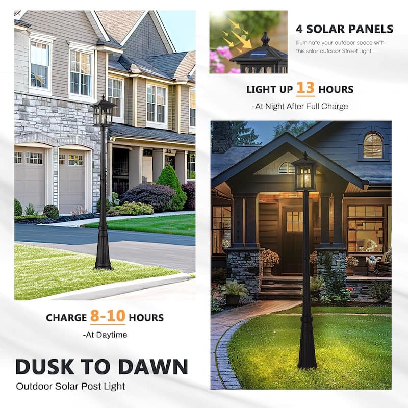 83 Inch Dusk to Dawn Outdoor Post Light
