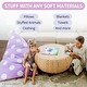 preview thumbnail 3 of 6, Tadpoles Beanbag Cover - Purple Polka Dots