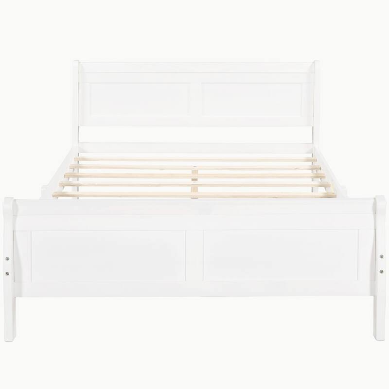 Full Queen Twin Size Wood Platform Bed