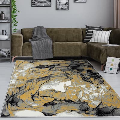 Samos Collection Abstract Area Rug