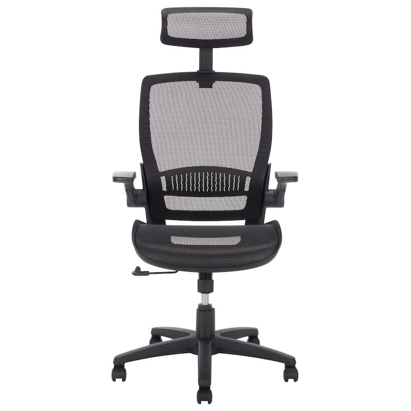 SEI Furniture Abby Adjustable Desk Chair - 26"W x 27"D x 49"H - Black