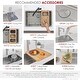 preview thumbnail 11 of 20, Dual-Mount 30" Stainless Steel Single-Bowl Kitchen Sink S-411TG - Brushed stainless steel - 30" x 18" x 9"
