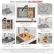preview thumbnail 18 of 21, STYLISH 30 inch Stainless Steel 16G Dual Mount Kitchen Sink - 30" x 18" x 9"