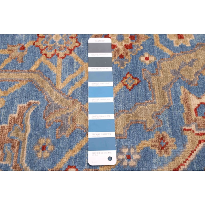 ECARPETGALLERY Hand-knotted Jules Sultane Blue Wool Rug - 7'10 x 10'2