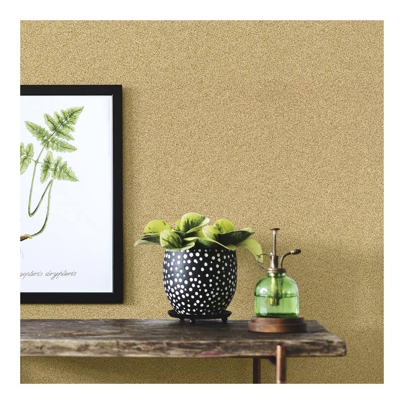 Advantage Sparkle Gold Glitter Wallpaper - 20.5 x 396 x 0.025