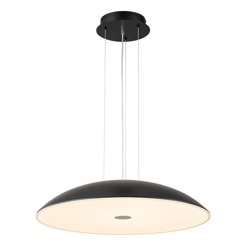 Contemporary Dimmable LED 23.6in Saucer Dome Pendant Light
